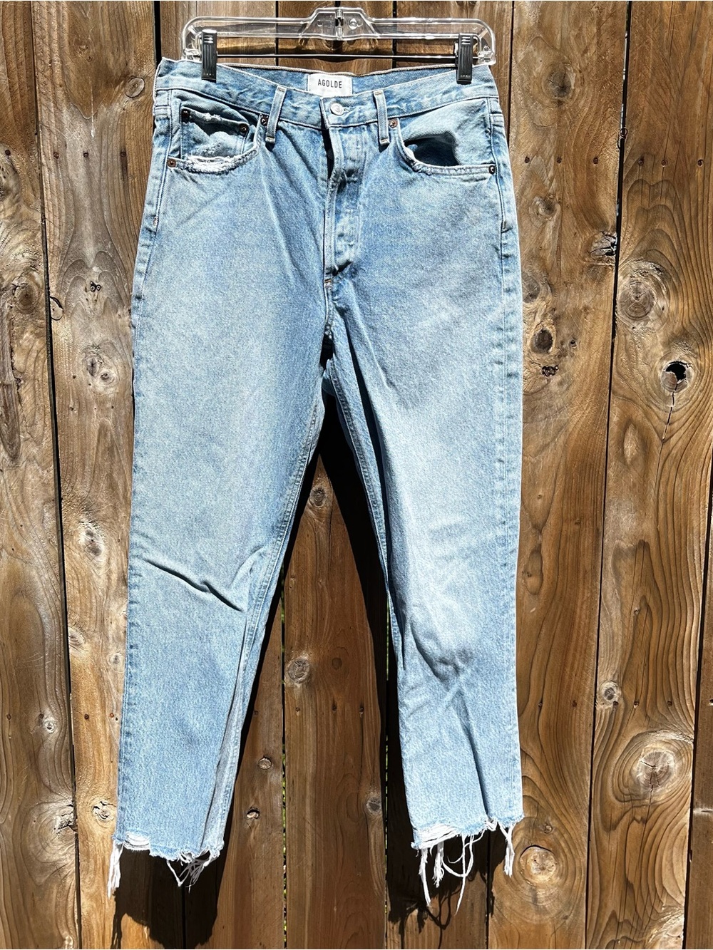 Agolde Light Blue Slim Straight Jeans Accepting Offers!